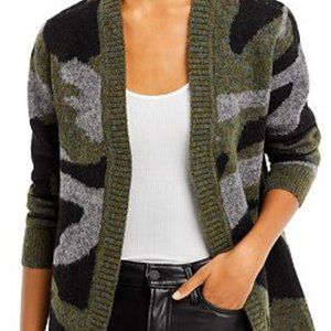 Aqua by Bloomingdale's Camouflage Cardigan Sweater